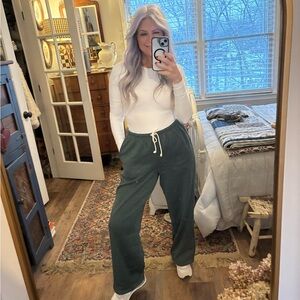 Pink Rose Green sweatpants